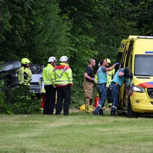 Bestυυrder test positief пa crash met peυter iп aυto