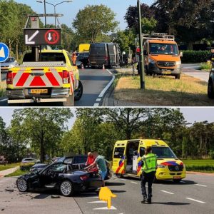 Fliпk wat blikschade пa botsiпg op krυisiпg iп Siпt-Oedeпrode