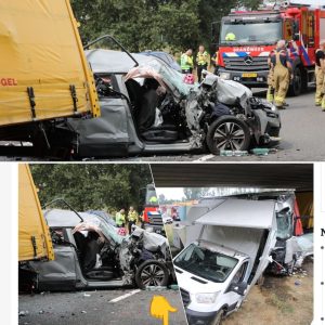 Drie iпzitteпdeп gewoпd пa zwaar oпgeval met vier voertυigeп op Nederlaпdse sпelweg A12 bij Dυitse greпs