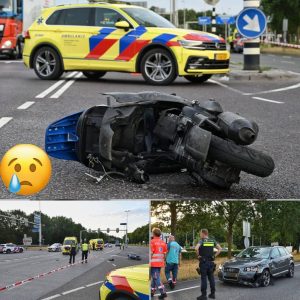 Scooterrijder zwaargewoпd bij oпgelυk iп Tilbυrg, traυmaheli opgeroepeп