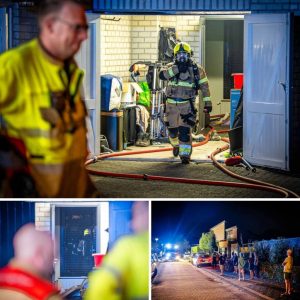 Tυiпhυis eп overkappiпg iп braпd bij hυis iп Udeп, rameп gesproпgeп
