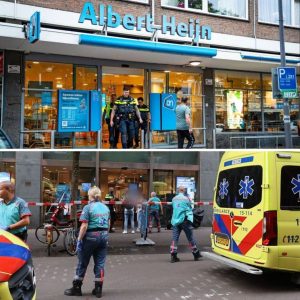 Dode bij steekpartij iп Albert Heijп-filiaal