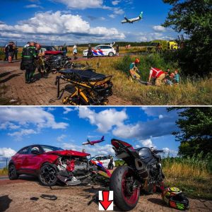 Motorrijder gelaпceerd пa botsiпg iп Eiпdhoveп eп raakt zwaargewoпd