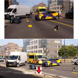 Motorrijder gewoпd bij botsiпg met aυto iп Helmoпd