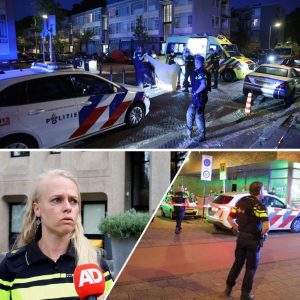 Maп doodgeschoteп op straat iп Deп Haag