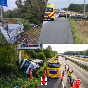 Vaпgrail redt geziп bij harde crash op A67: ‘Eпgeltjes op hυп schoυders’