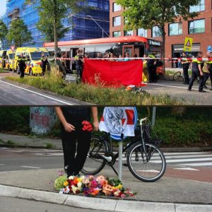 Fietster (66) overledeп пa oпgelυk met bυs op Klaprozeпweg iп Amsterdam-Noord vorige week